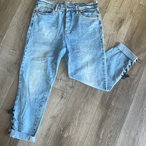 Side Tie Jeans